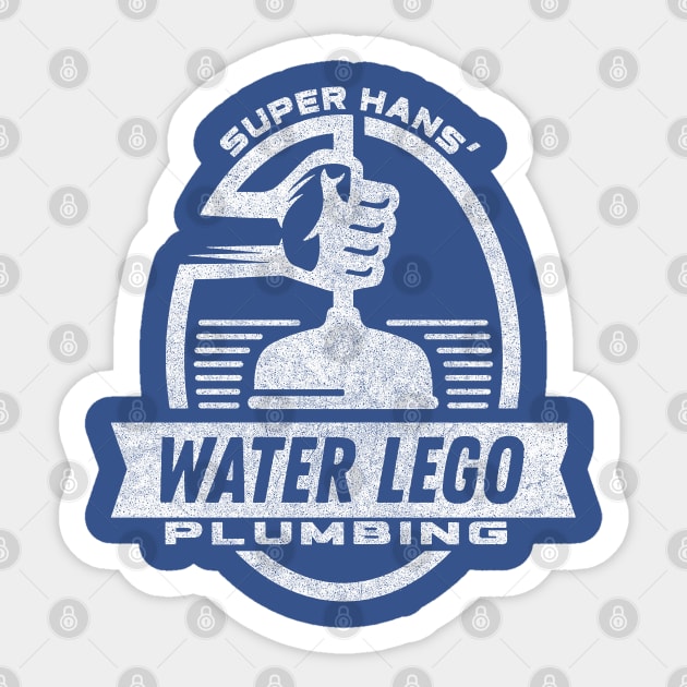 Super Hans' Water Lego Plumbing Sticker by DankFutura